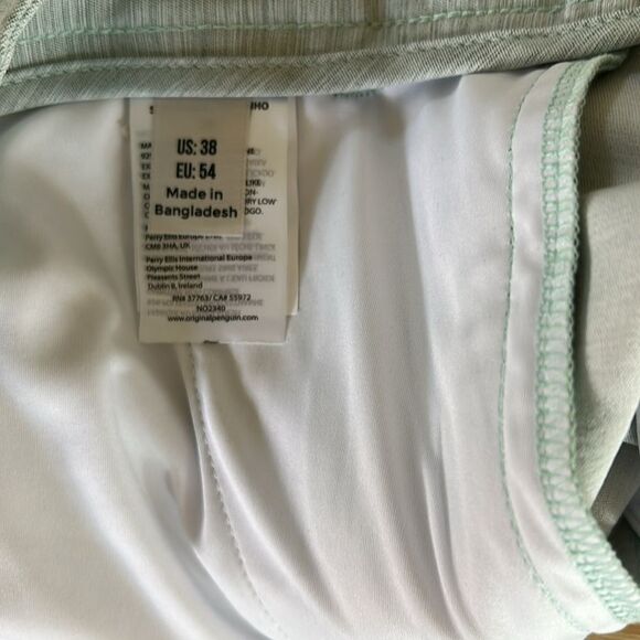 Penguin  GOLF SHORT,size 38, NWT Color Light Green/Blue (see photos) - Picture 7 of 9